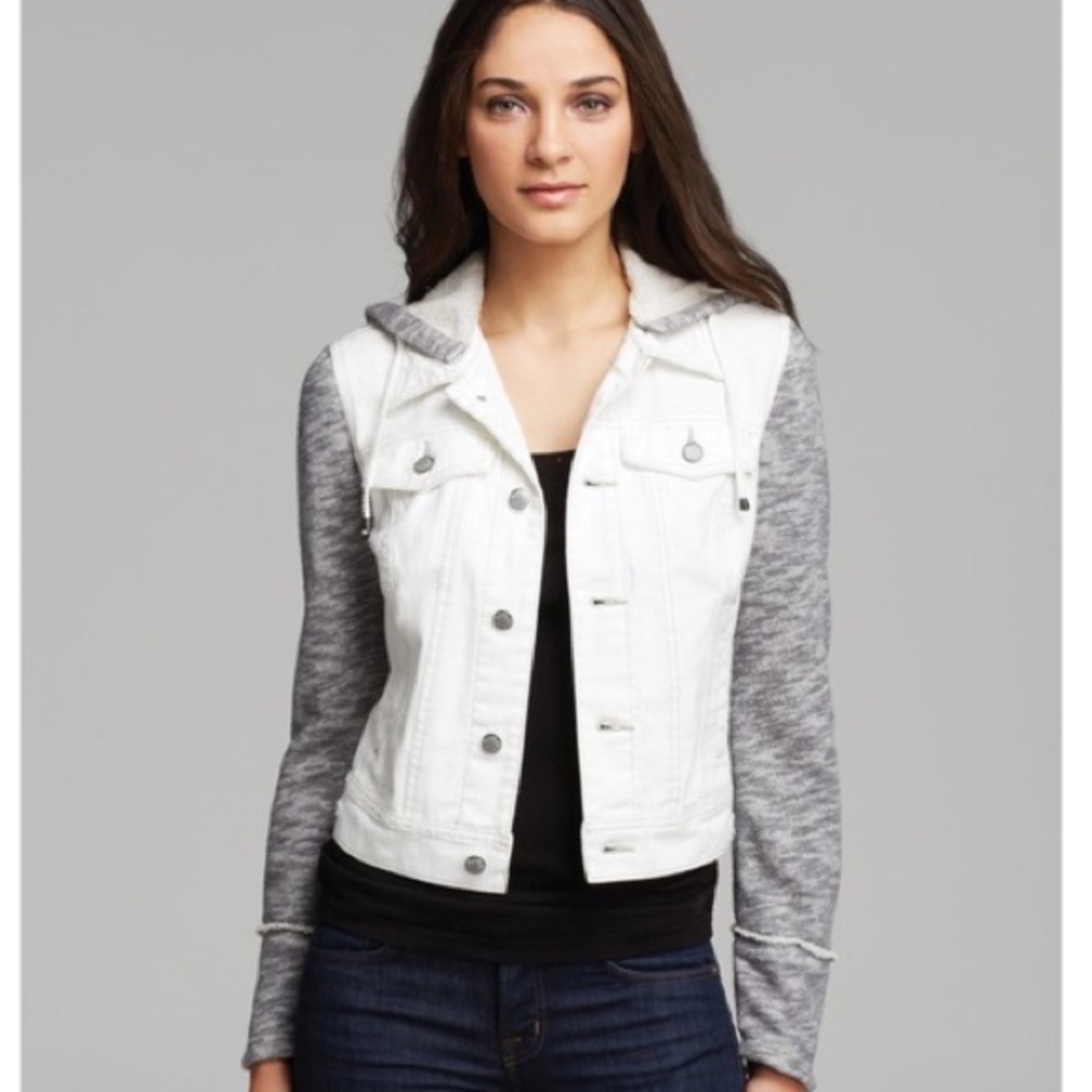 Free People White Denim Jacket